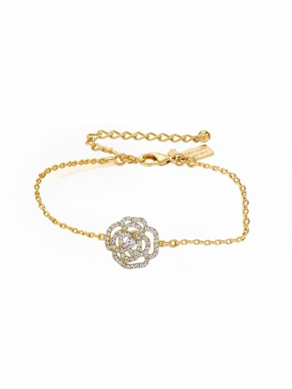 Kate Spade New York Garland Rose Crystal Bracelet NWOT
